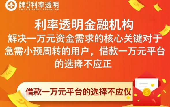 借款一万元平台哪个好