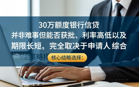 30万银行贷款需要什么条件