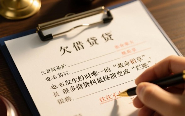 真实借钱打欠条具有法律效力吗