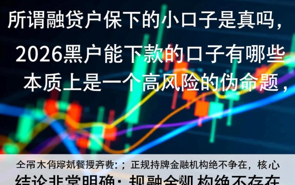 黑户保下的小口子是真的吗,2026黑户能下款的口子有哪些 2026黑户能下款的口子有哪些