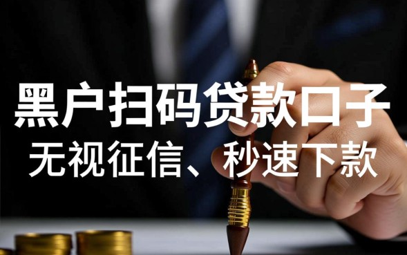 黑户扫码贷款口子怎么申请