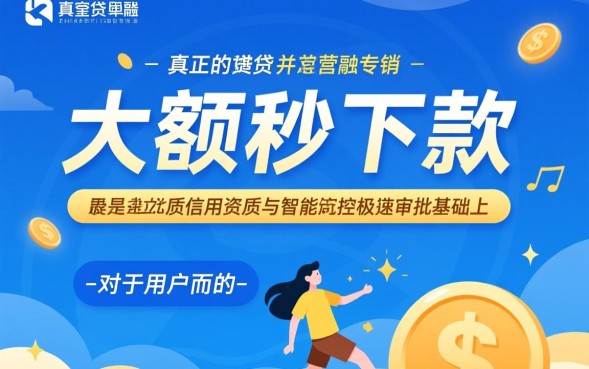 大额秒下款的口子是真的吗