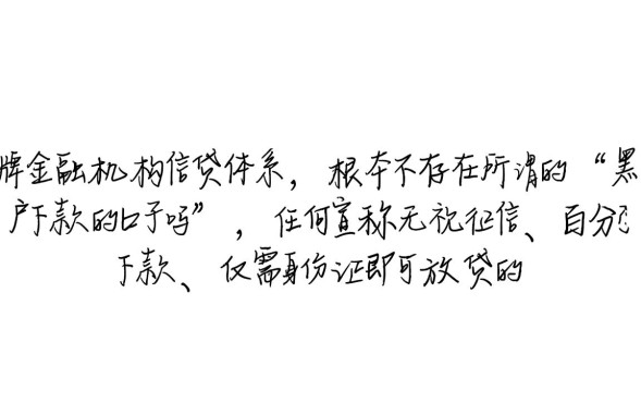 2026黑户不用审核秒下款是真的吗