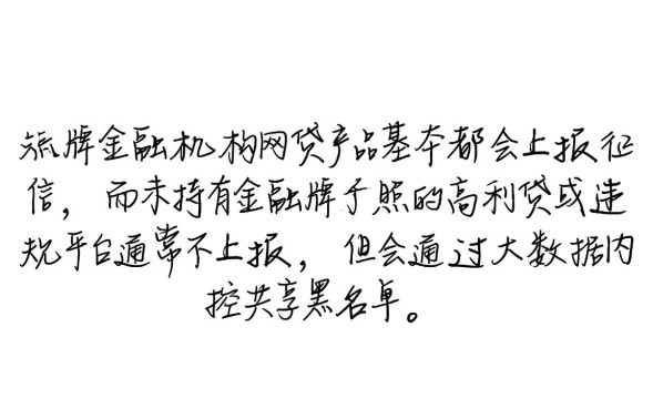 2026年最新上征信网贷名单有哪些