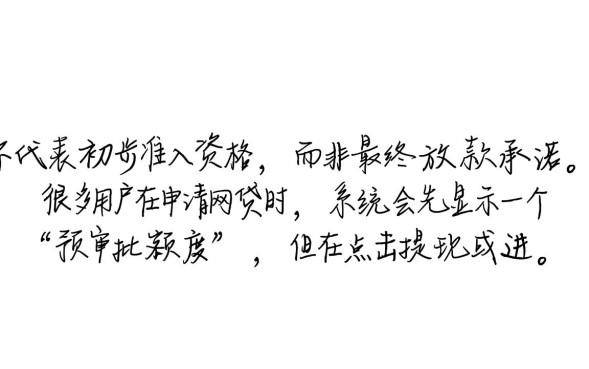 网贷有额度为什么审核不通过