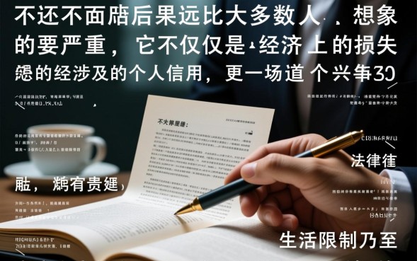 不还会影响个人征信吗