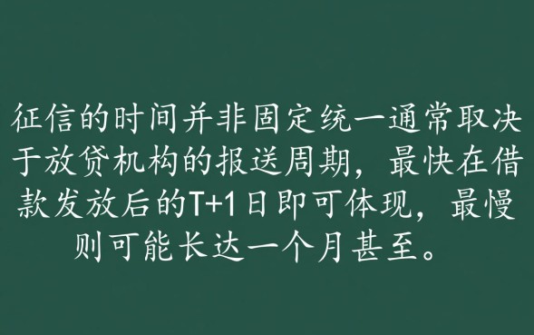 借了网贷多久能在征信上查到