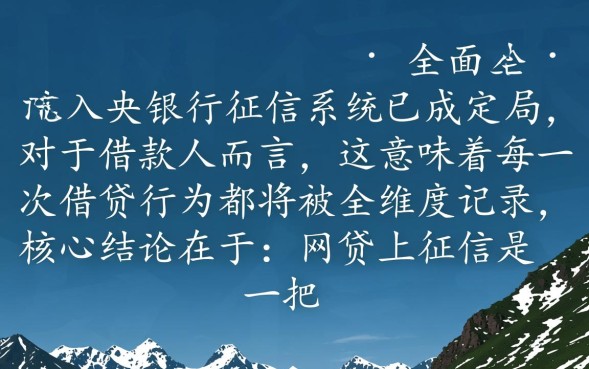 网贷上征信有什么后果