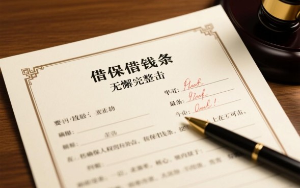 借钱条怎么写有法律效力