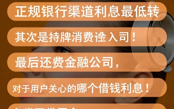 哪个借钱利息低