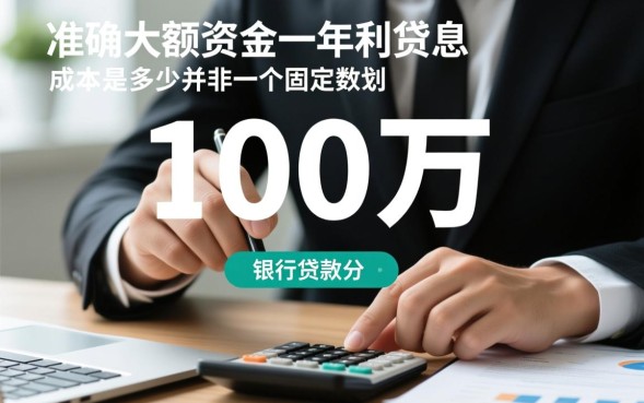 银行贷款100万一年利息是多少