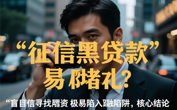 征信黑了怎么申请贷款容易下款