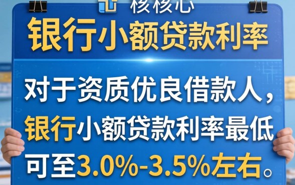 银行小额贷款利率是多少