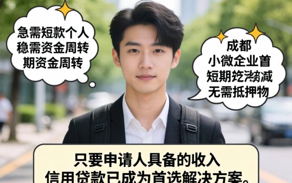 成都小额无抵押贷款怎么申请