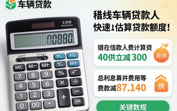 车辆贷款计算器怎么使用