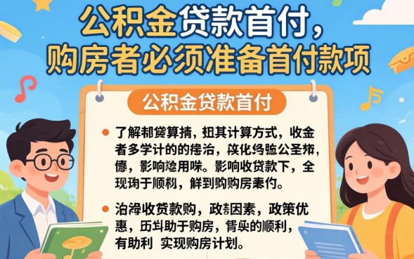 公积金贷款首付多少