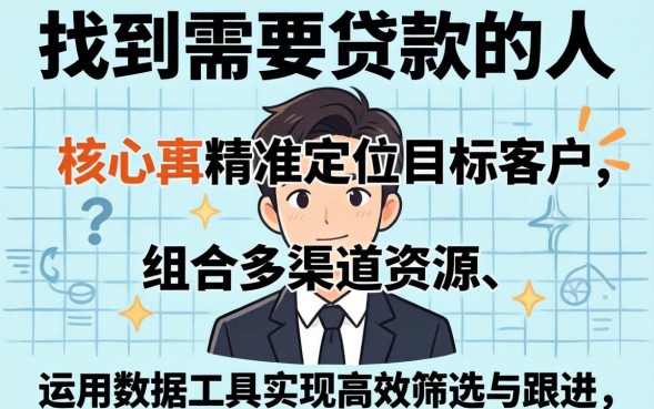 如何找到需要贷款的人