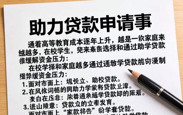 助学贷款申请表怎么填