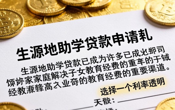 生源地助学贷款申请表怎么填写