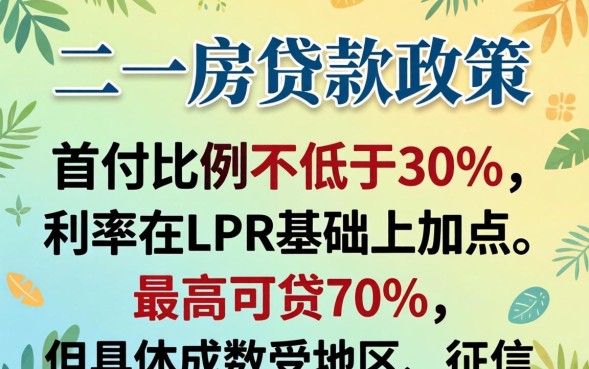 二套房贷款首付比例2026