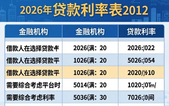 2012年贷款利率是多少