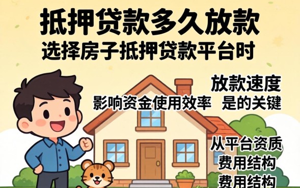 房子抵押贷款多久能放款