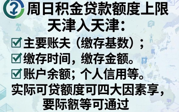 天津公积金贷款额度怎么计算