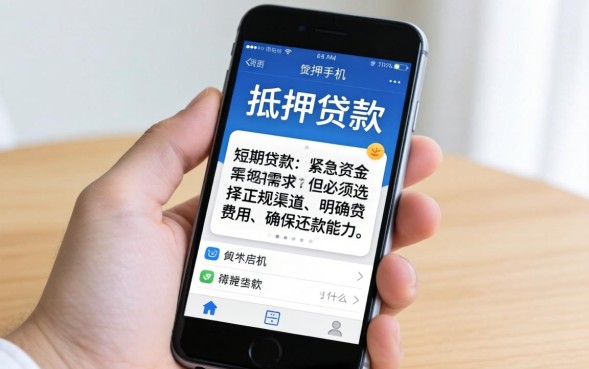 手机抵押贷款怎么申请