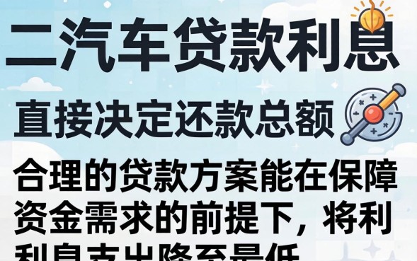 二手车贷款利息一般多少